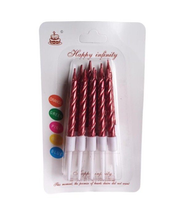 Producto - Vela Torneada Mini x10u. (5.5cm) Rojo