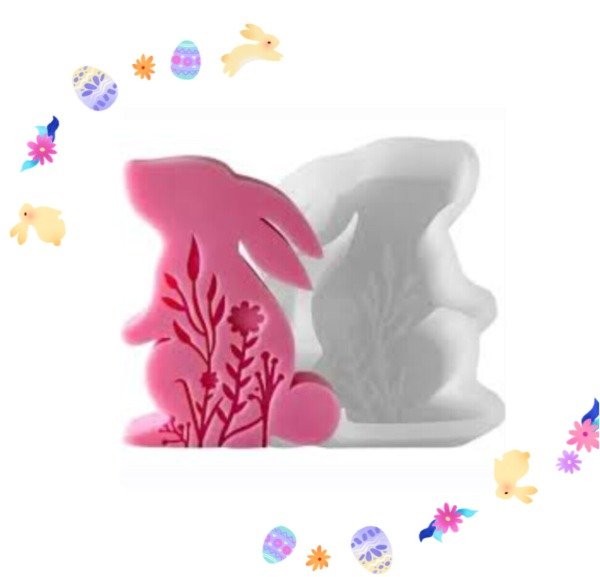 Producto - Molde conejo con textura de flores