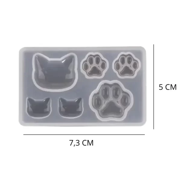 Producto - Molde gatito y huellitas MR267