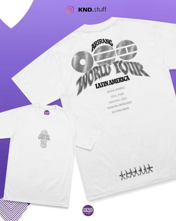 Producto - Remera arirang world tour latam - DTF - 1