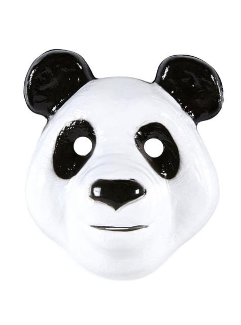 Producto - Careta panda máscara oso plástica x unidad