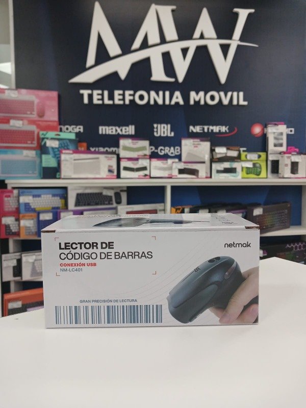 Producto - Lector Codigo de Barras Laser USB 1D Netmak NM-LC401