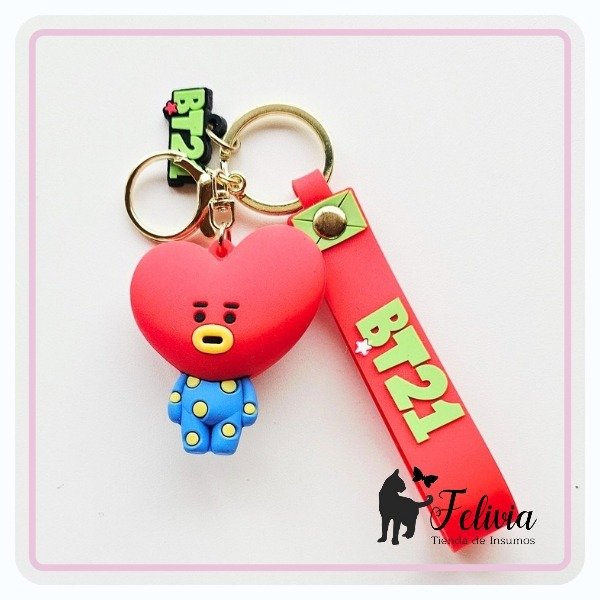 Producto - Llavero de goma Tata Bt21