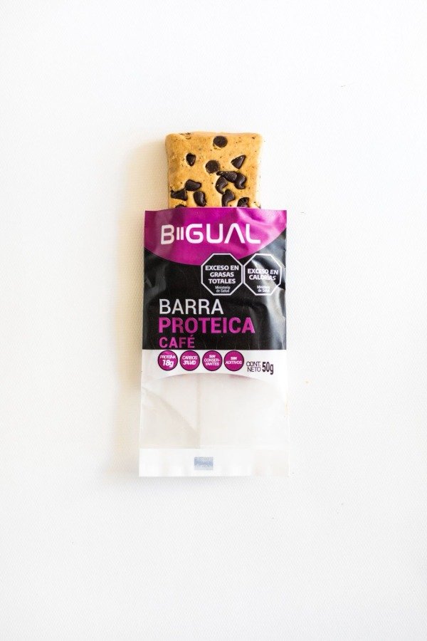 Producto - Caja Barra PROTEICA sabor CAFÉ x 10 UNI x 50g BIGUAL