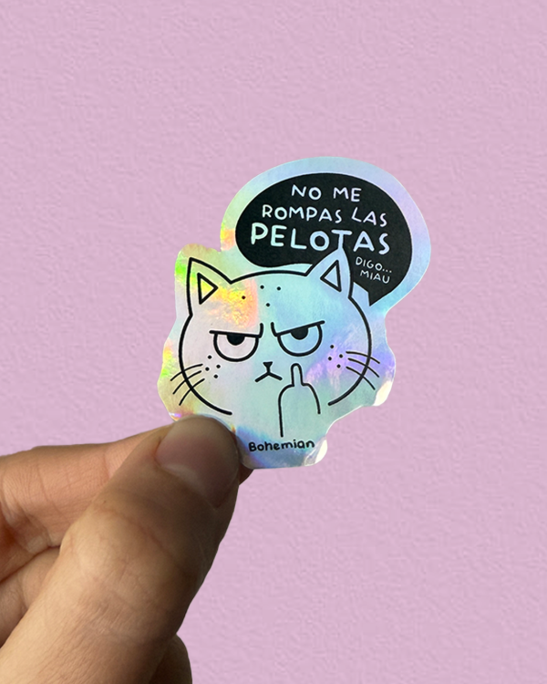 Producto - NO ME ROMPAS LAS PELOTAS HOLO - Sticker Individual Random