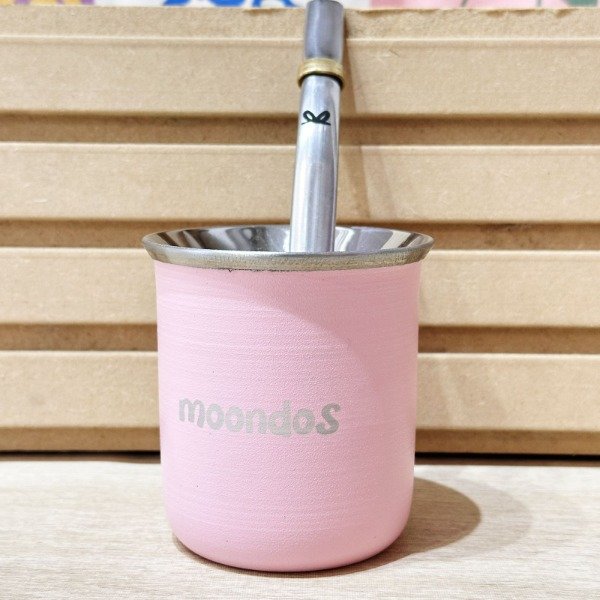 Producto - Mate moondos termico acero inoxidable - rosa!