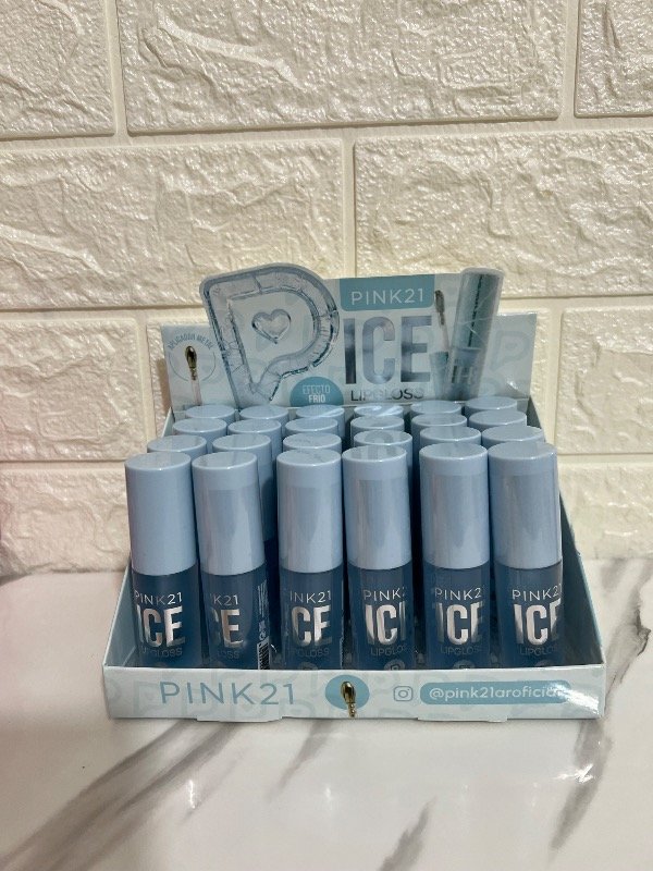Producto - Lip Gloss "Ice" con Efecto Frío y Aplicador Metálico - Pink 21 - 0