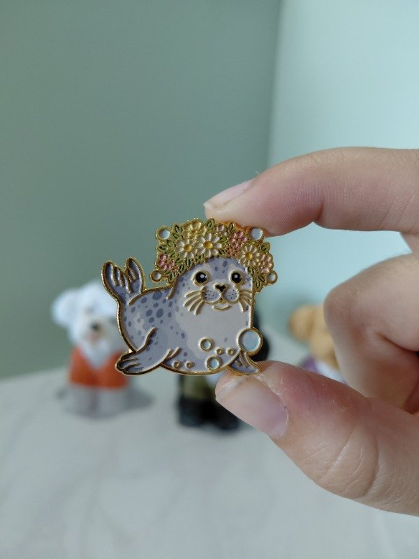 Producto - Pin metalizado - Animales marinos #3262