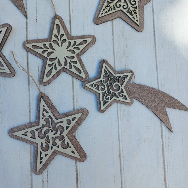 Producto - PACK X3 ESTRELLAS COLGANTES ARBOL