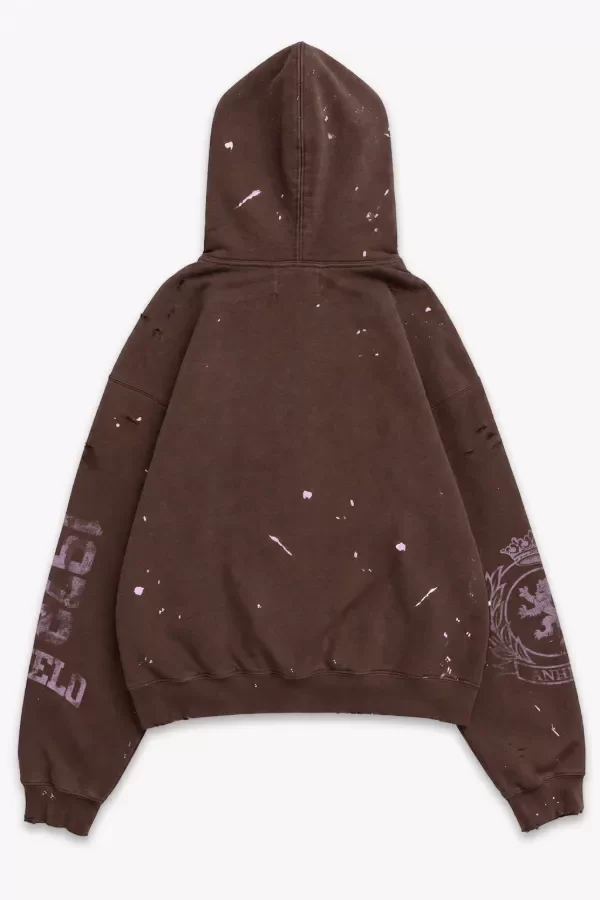 Producto - BURNED ZIP HOODIE MOCHA - 1
