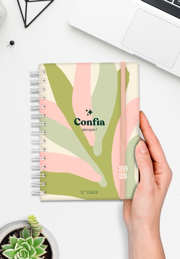 Producto - Agenda 2025 - Confia pastel - Semana a la vista