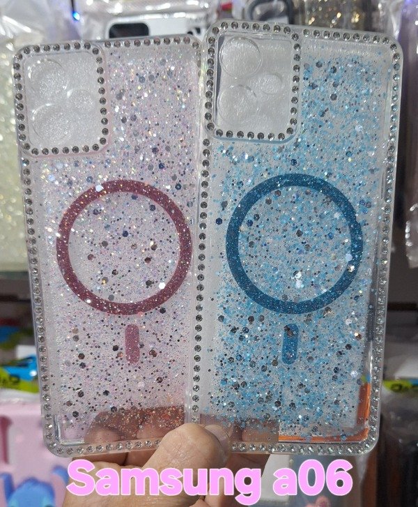 Producto - Fundas glitter con strass. Samsung a06