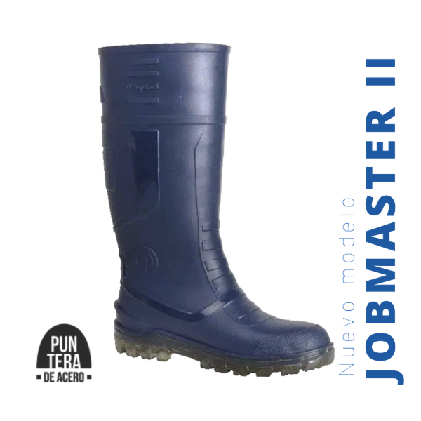 Producto - Bota Pampero Jobmaster II Azul con Puntera de Acero