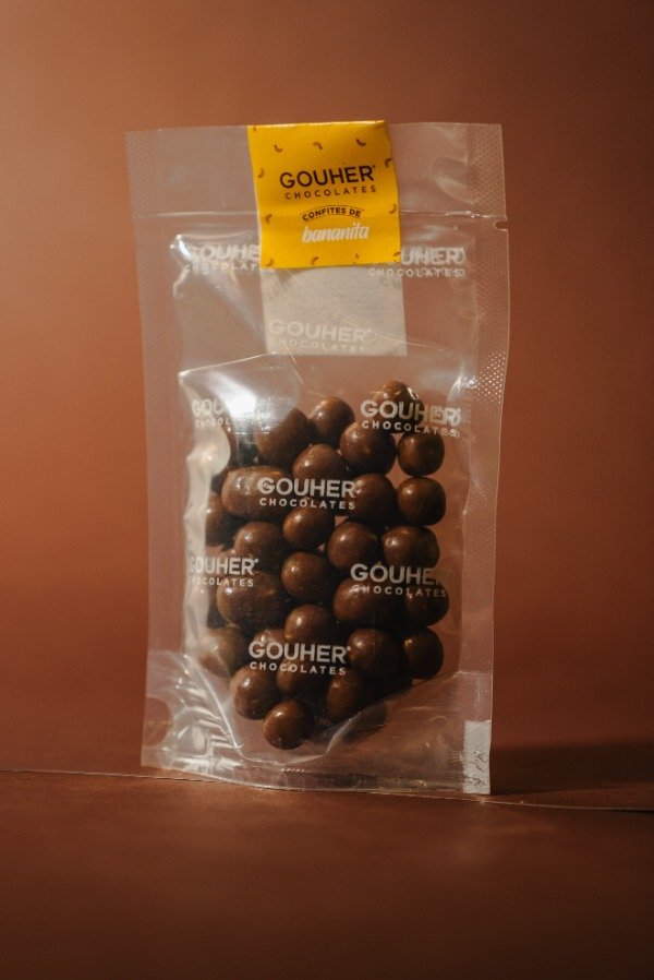 Producto - Bananitas bañadas en chocolate con leche x 100g