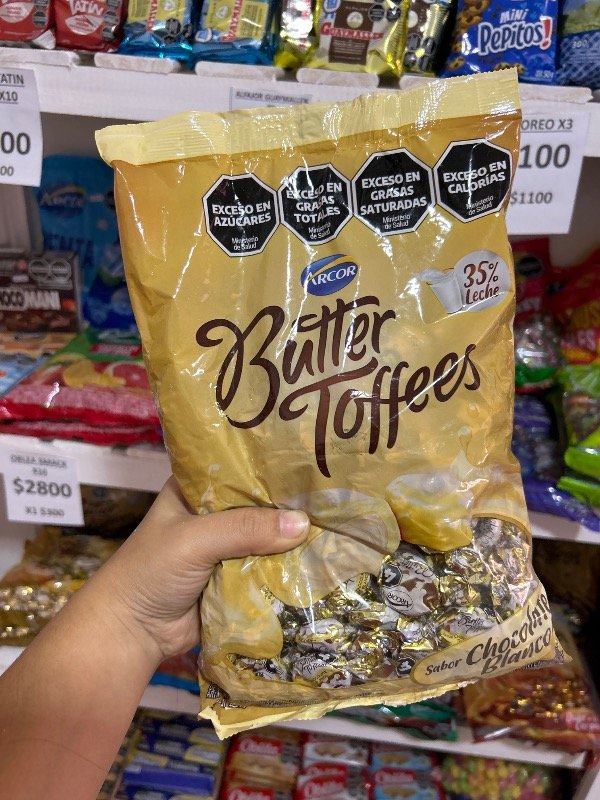 Producto - CARAMELOS BUTTER TOFFEES CHOCOLATE BLANCO 822gr