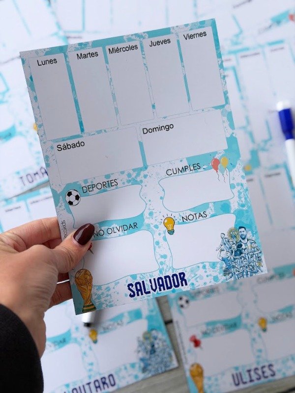 Producto - Planner Semanal imantada - 0