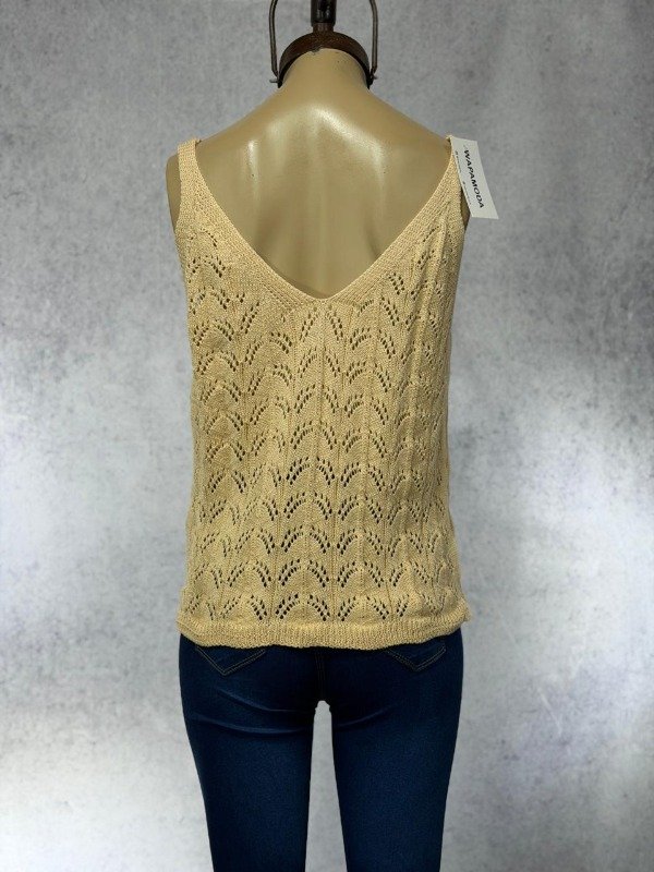 Producto - CHALECO BETIA BEIGE HILO TEJIDO - 3