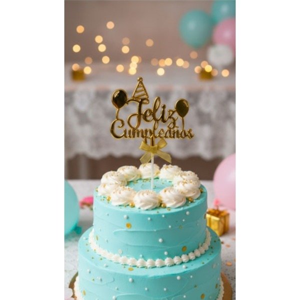 Producto - Cake topper feliz cumpleaños globos