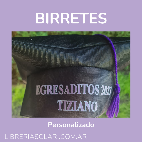 Producto - Birrete personalizado para egresaditos