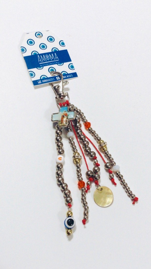 Producto - Llavero BUENA FORTUNA con SAN EXPEDITO