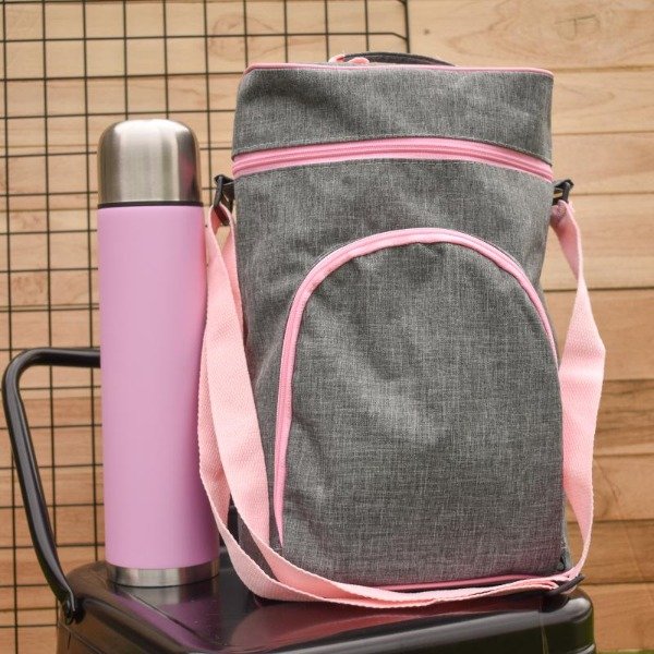 Producto - Bolso Matero con Vivos Rosa