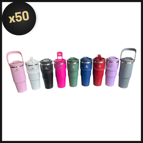Producto - PROMO BULTO VASO TERMICO FLIP 900ML CON LOGO
