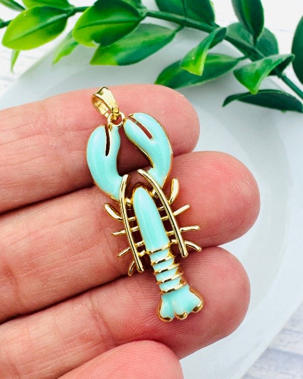 Producto - DIJE LANGOSTA GOLDFILLED ACQUA