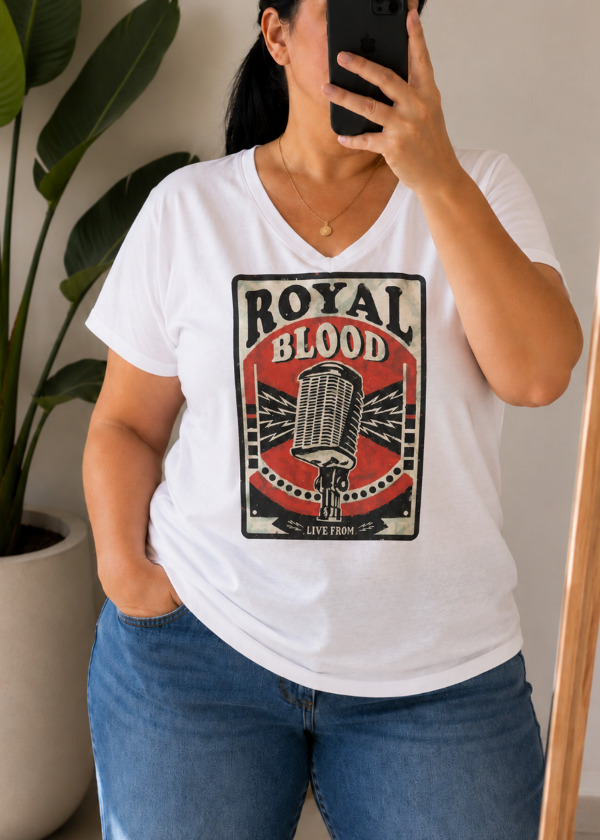 Producto - Remera de algodón blanco (Royal)