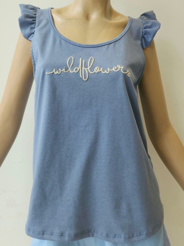 Producto - Musculoda Volado Algodón 24/1 Estampa "Wildflowers" (Art. 6069)