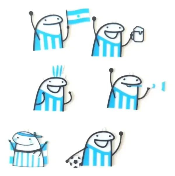 Producto - Llaveros Souvenirs Flork Argentina X 20