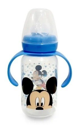 Producto - Mamadera boca chica t/silicona +0m 125ml Mickey Natelle Vaita