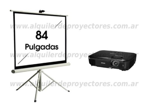 Producto - SERVICIO NRO 2 - PROYECTOR + PANTALLA 84"