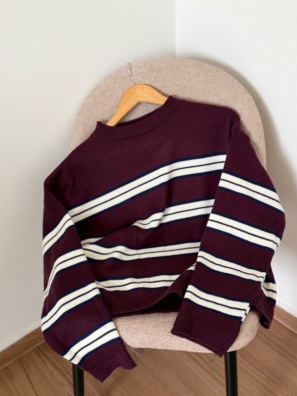 Producto - I) Sweater Milo bordo