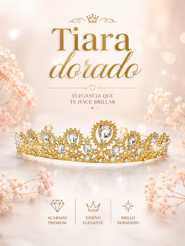 Producto - Tiara dorado GY6827