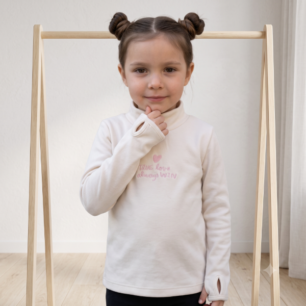 Producto - Media polera Termica Crema Love (POL-13)