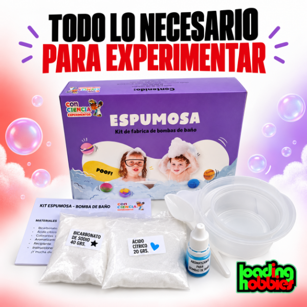 Producto - Mini Juego Kit Espumosa Bomba De Baño Experimento Ciencia - 1