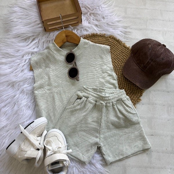 Producto - Conjunto Adam en color AQUA línea de bebés