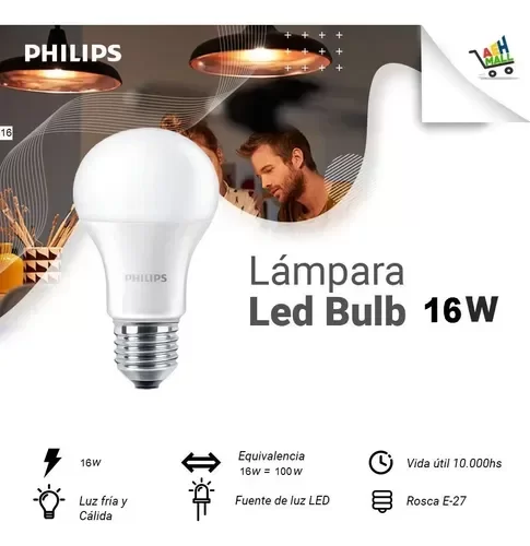 Producto - LAMPARA PHILIPS 16W A60 E27