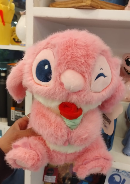 Producto - Peluche Stitch con Flor Rosa