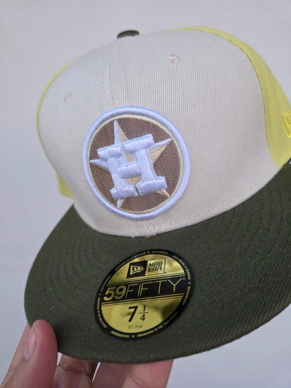 Houston astros olive new era 59fifty fitted — imagen 2