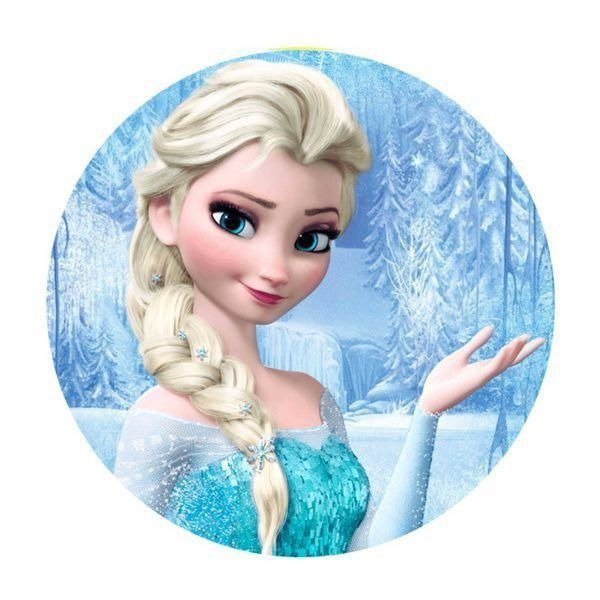 Producto - Lamina comestible redonda 20cm frozen 3