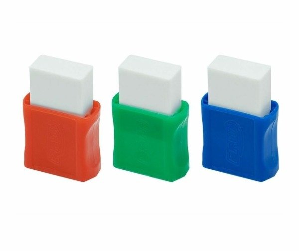 Producto - Goma De Borrar Con Funda Colores Pote