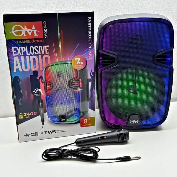 Producto - Parlante con luz RGB - 8 PULGADAS