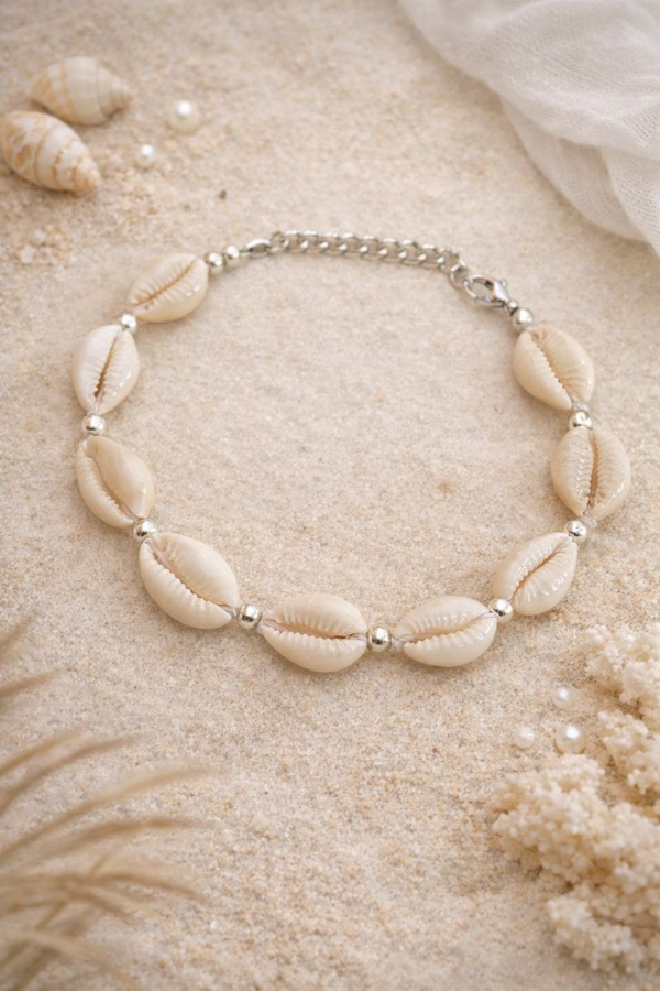 Producto - Tobillera Buzios - Plateado y Dorado