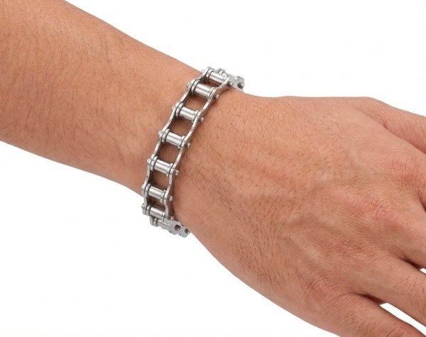 Producto - PULSERA HOMBRE CADENA MOTO BICICLETA ACERO QUIRURGICO - 1