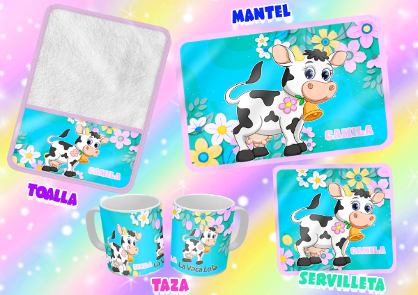 Producto - SET DE 4 ELEMENTOS VACA LOLA III