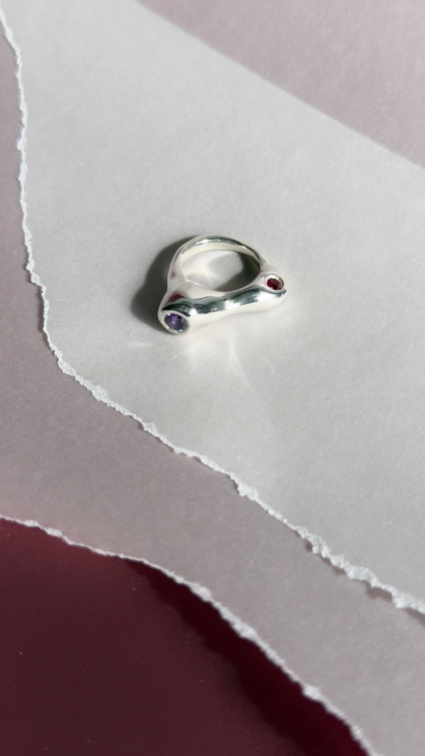 Producto - Anillo plata grande asimétrico - 0