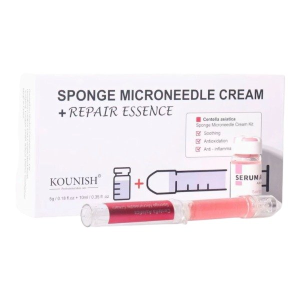 Producto - KIT DE CREMA DE MICROAGUJAS ESPONJA CENTELLA ASIATICA KOUNISH
