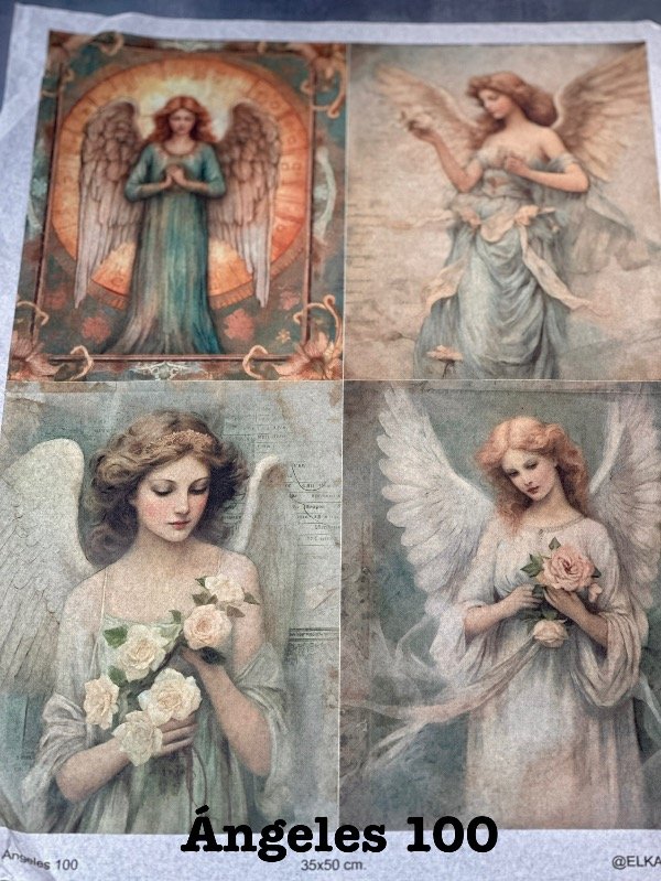 Producto - Ángeles seda 34x50