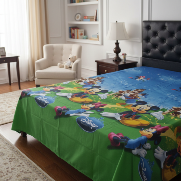 Producto - "Mickey Minnie Pato Donald" Juego de Sábanas Twin